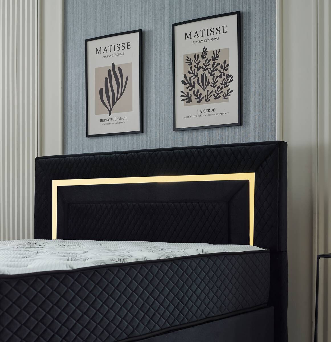 Polsterbett Pandroa 'S' schwarz Liegefläche B/L: ca. 180x200 cm