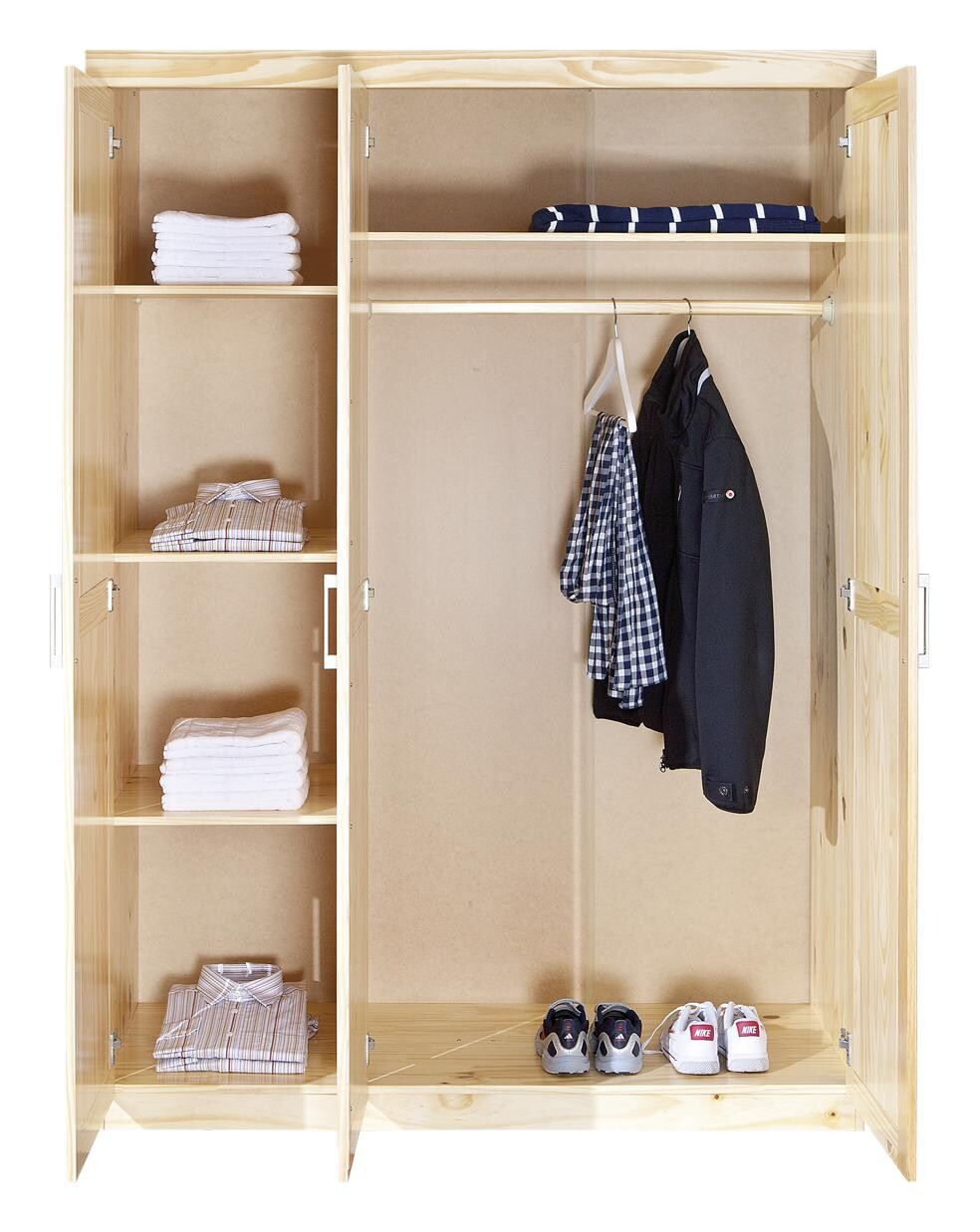 Kleiderschrank Pelle natur B/H/T: ca. 140x190x55 cm