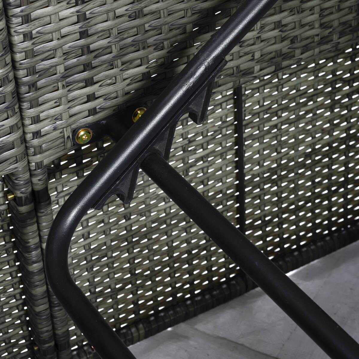 POCOline Gartenliege beige Stahl