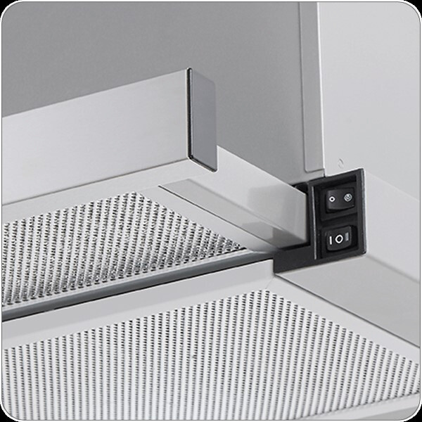 PKM Dunstabzugshaube UBH6002-2H silber B/H/T: ca. 59,8x17,6x28 cm