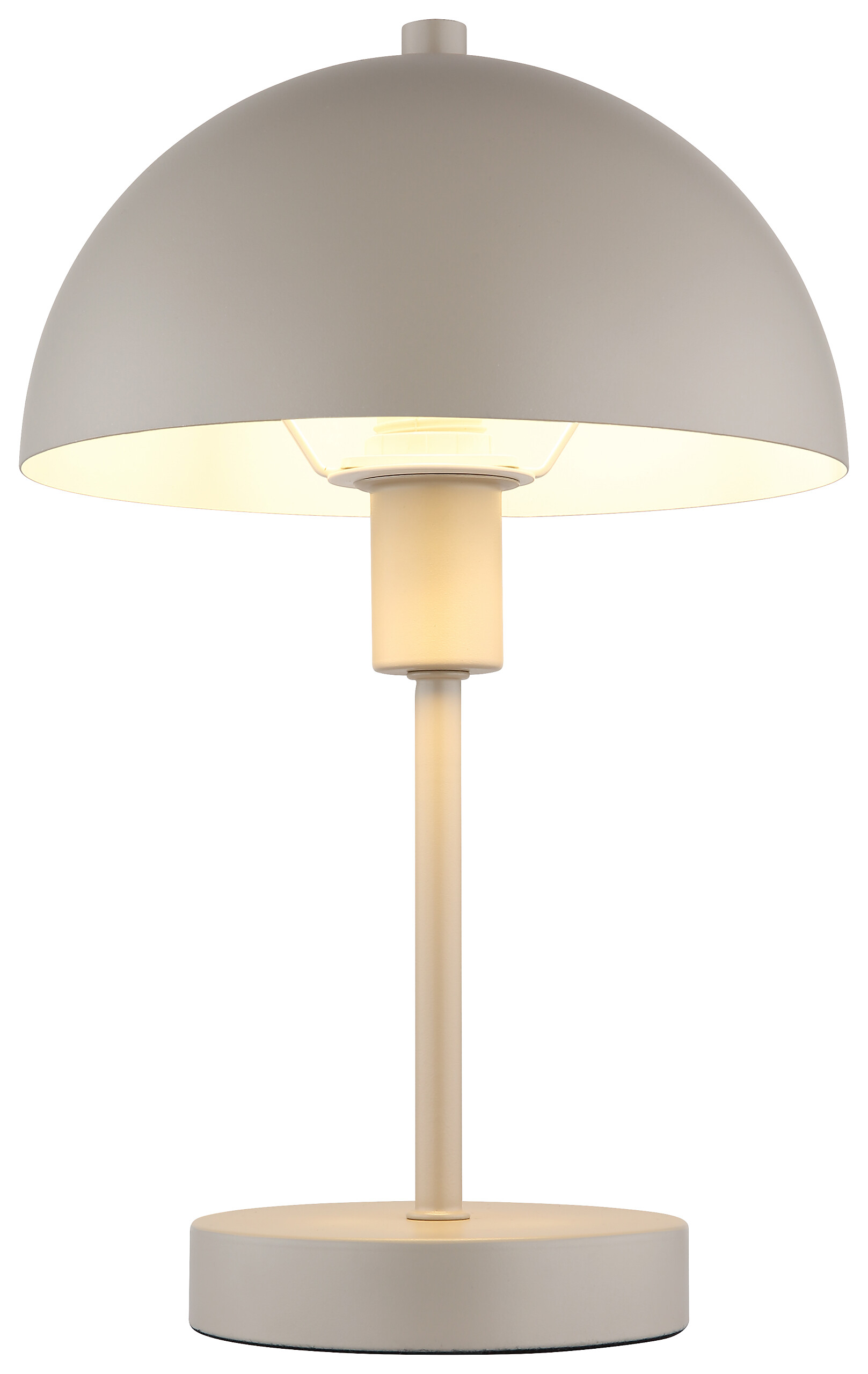 GLOBO Tischleuchte sand Metall H/D: ca. 31x20 cm E14 1 Brennstellen