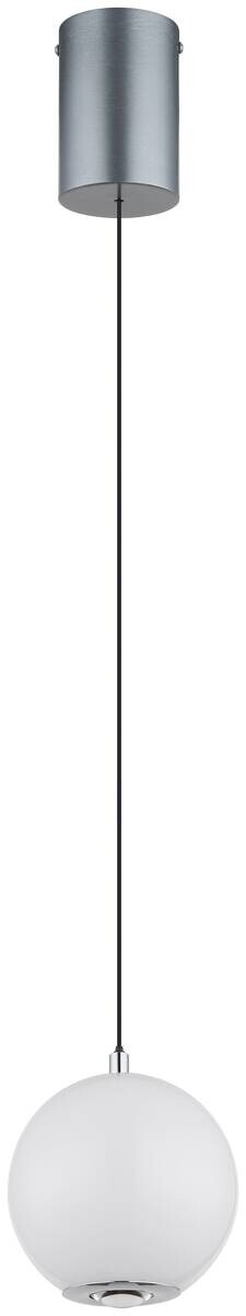 GLOBO Pendelleuchte Opal grau Metall Glas H/D: ca. 180x15 cm 1.0 Brennstellen