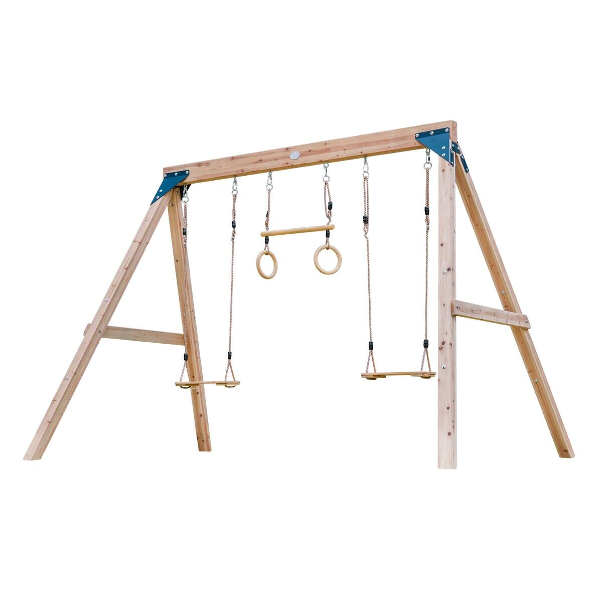 AXI Doppelschaukel Maya blau B/H/L: ca. 186x208x299 cm