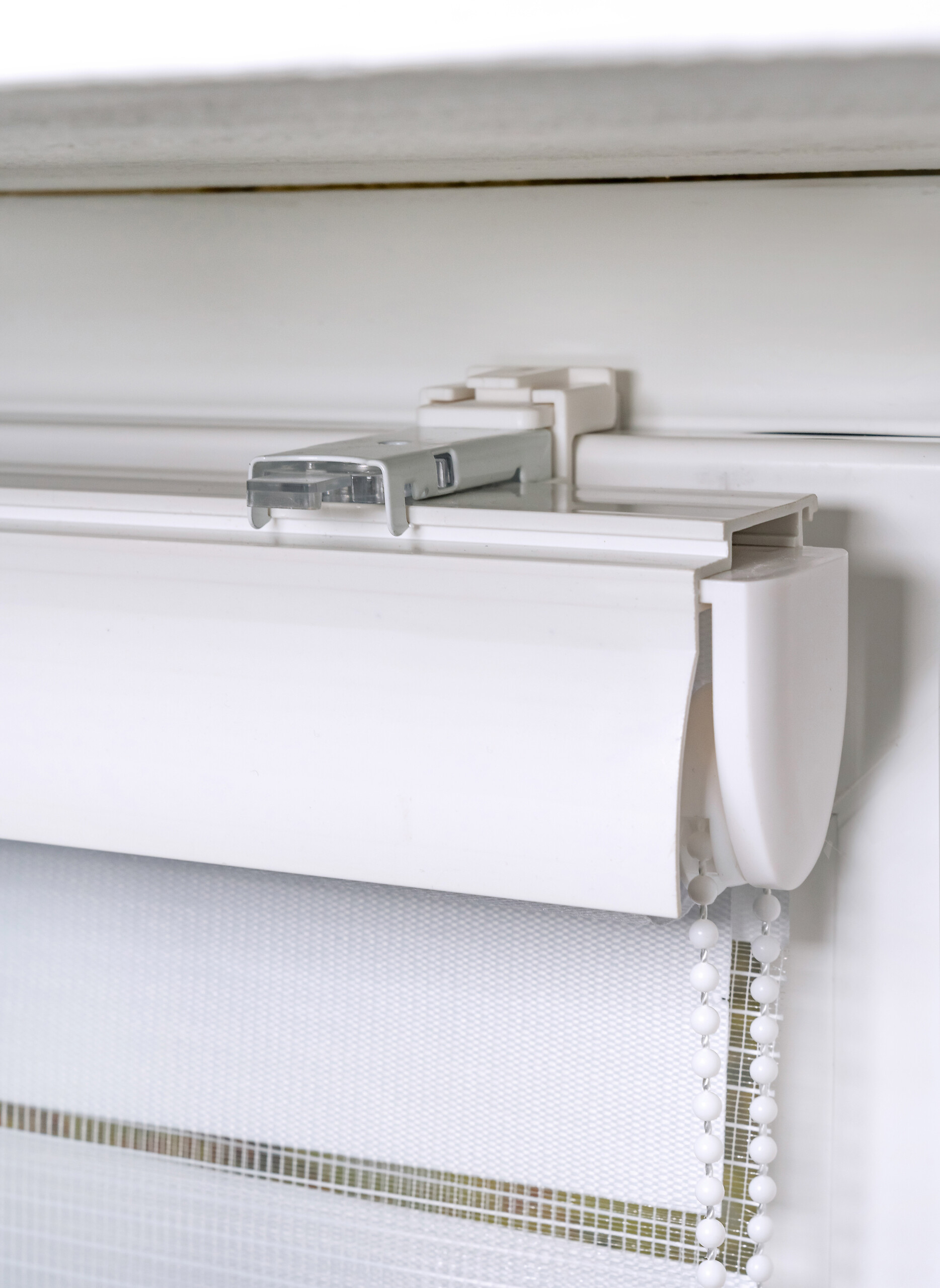 Doppelrollo mit Blende weiß B/L: ca. 60x160 cm