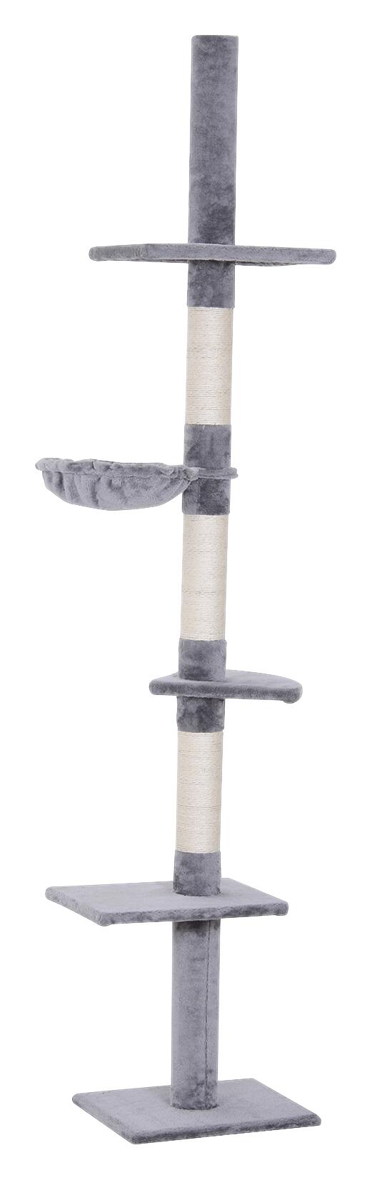 PawHut Kratzbaum grau Spanplatte B/H/L: ca. 34x260x40 cm