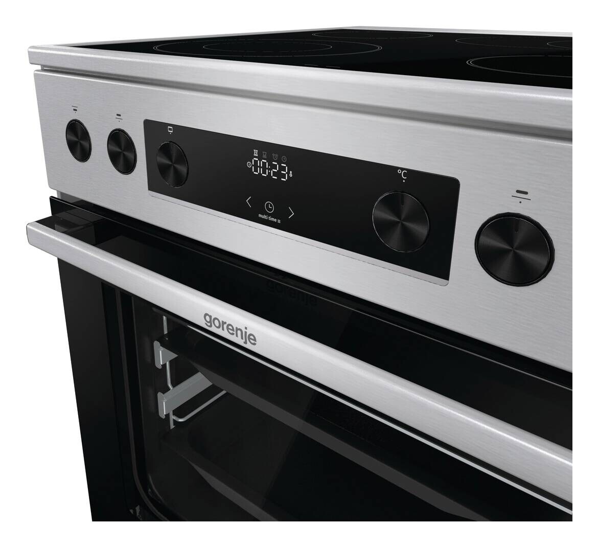 Gorenje Stand-Elektroherd GECS6C70XPA Edelstahloptik B/H/T: ca. 60x85x60 cm