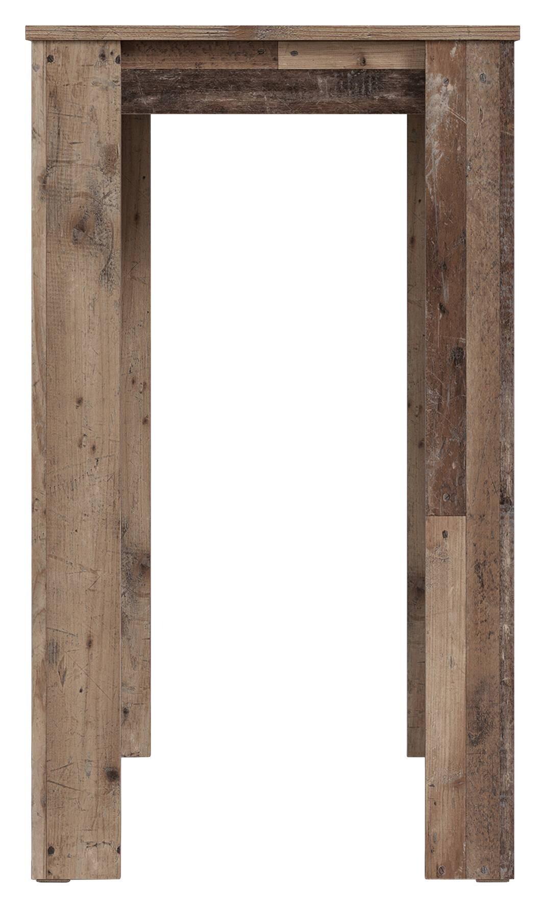 Bartisch NELE Eiche Old Wood Nachbildung Holzwerkstoff B/H/T: ca. 80x104x60 cm