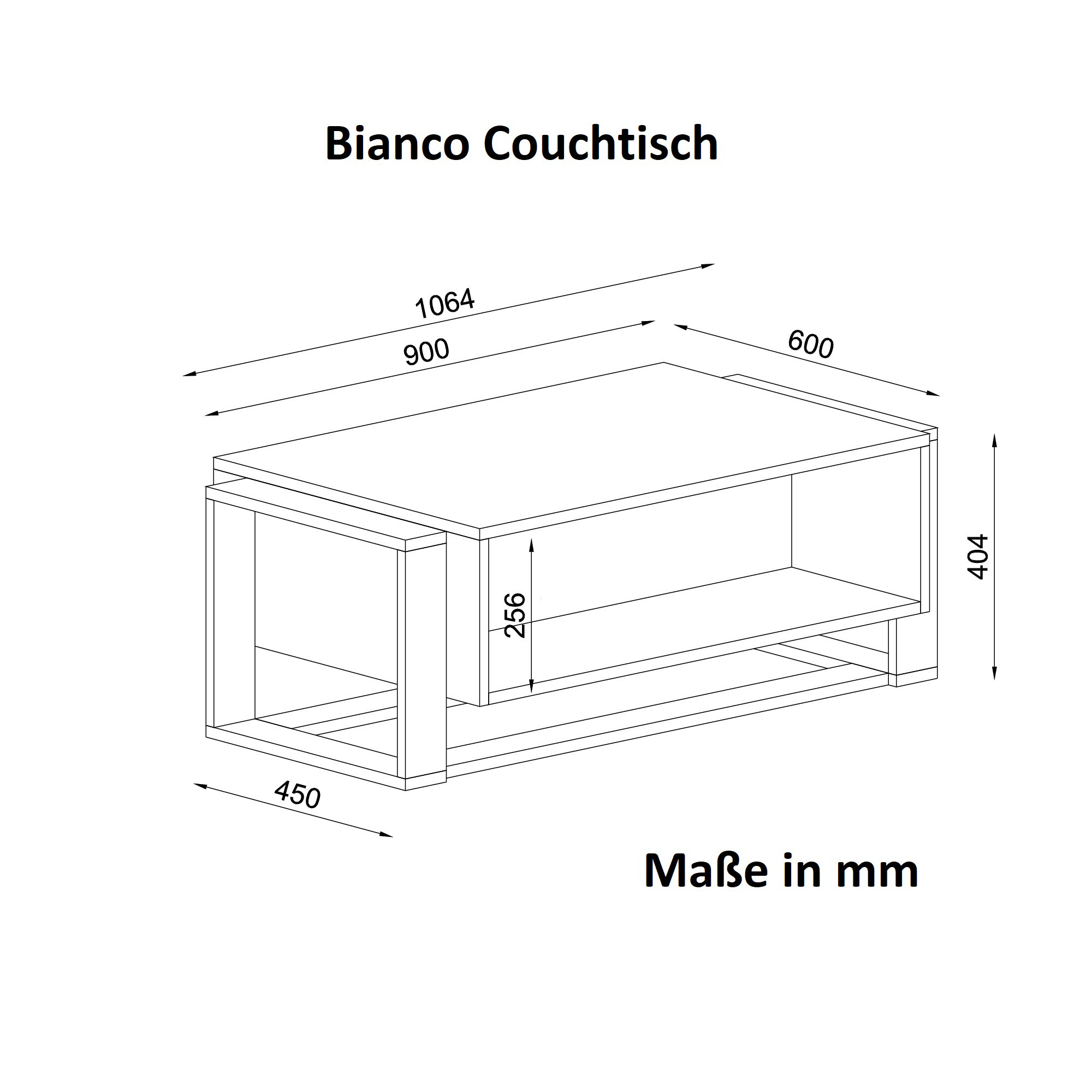 Couchtisch Rebab Rebab Braun Optik dunkelgrau Marmor Optik B/H/T: ca. 107x41x60 cm
