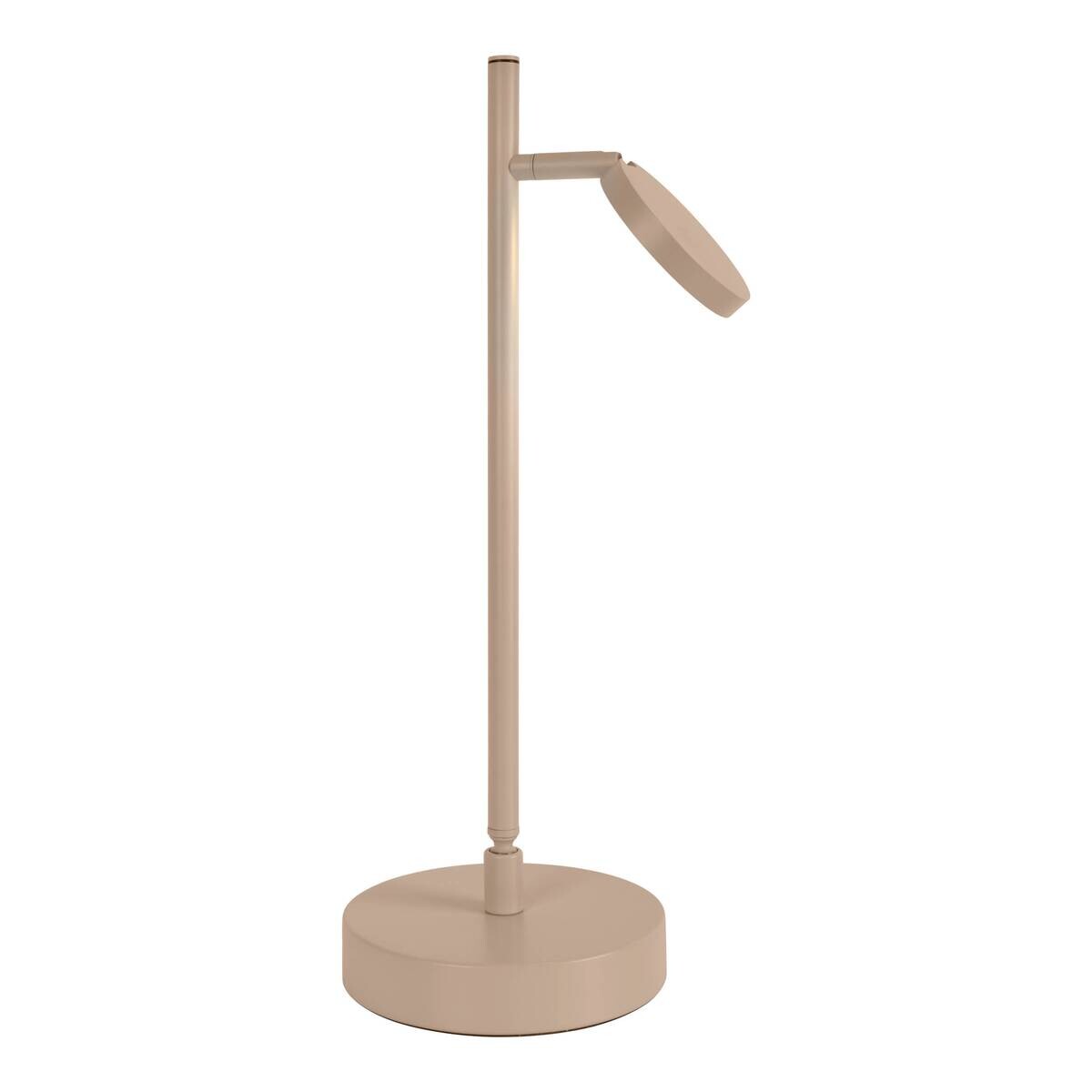 Näve Leuchten LED-Tischleuchte beige Metall B/H/T: ca. 22,6x45x16 cm