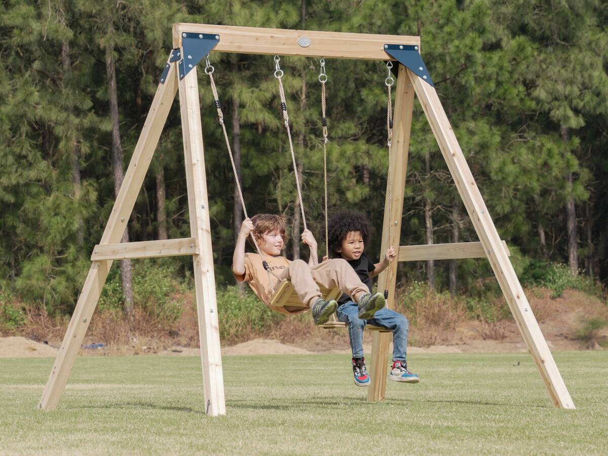 AXI Doppelschaukel Yuna braun B/H/L: ca. 224x208x186 cm