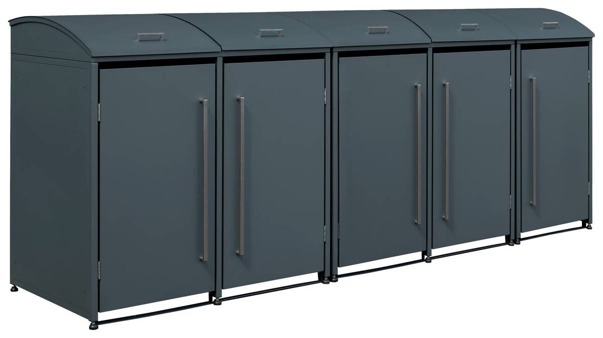 Westmann Mülltonnenbox Moderna anthrazit B/H/L: ca. 350x135x83 cm