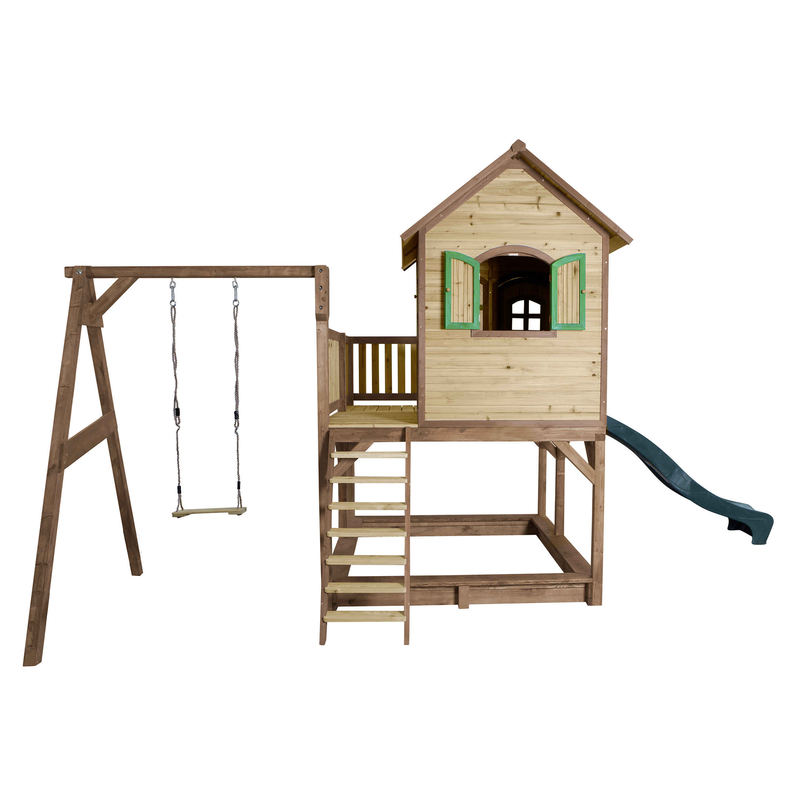 AXI Spielhaus Liam braun B/H/L: ca. 541x291x277 cm