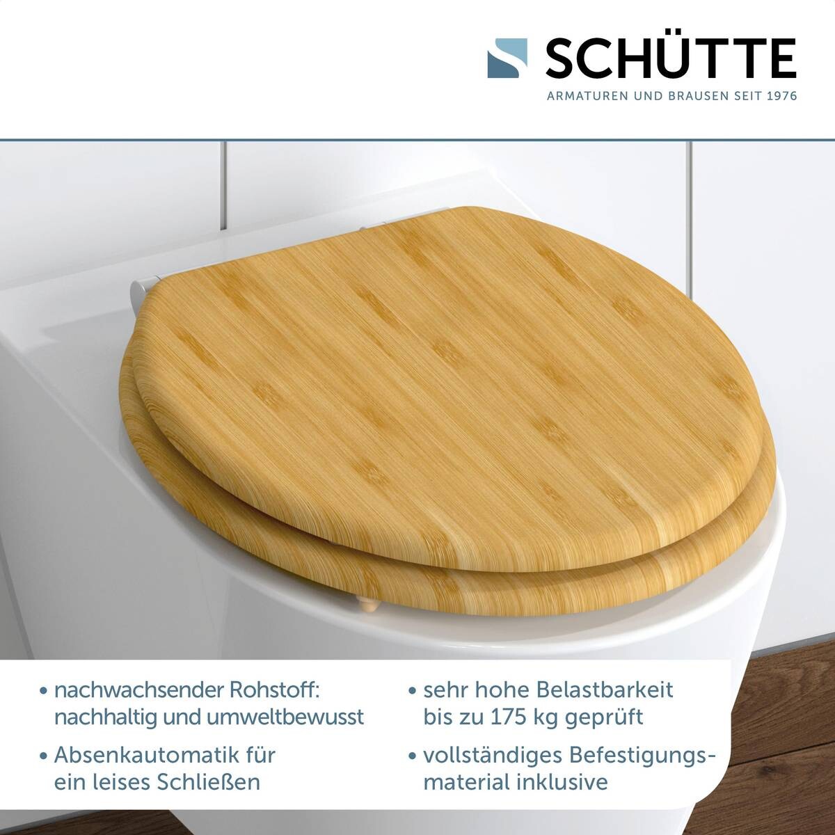 Schütte WC-Sitz Bambus