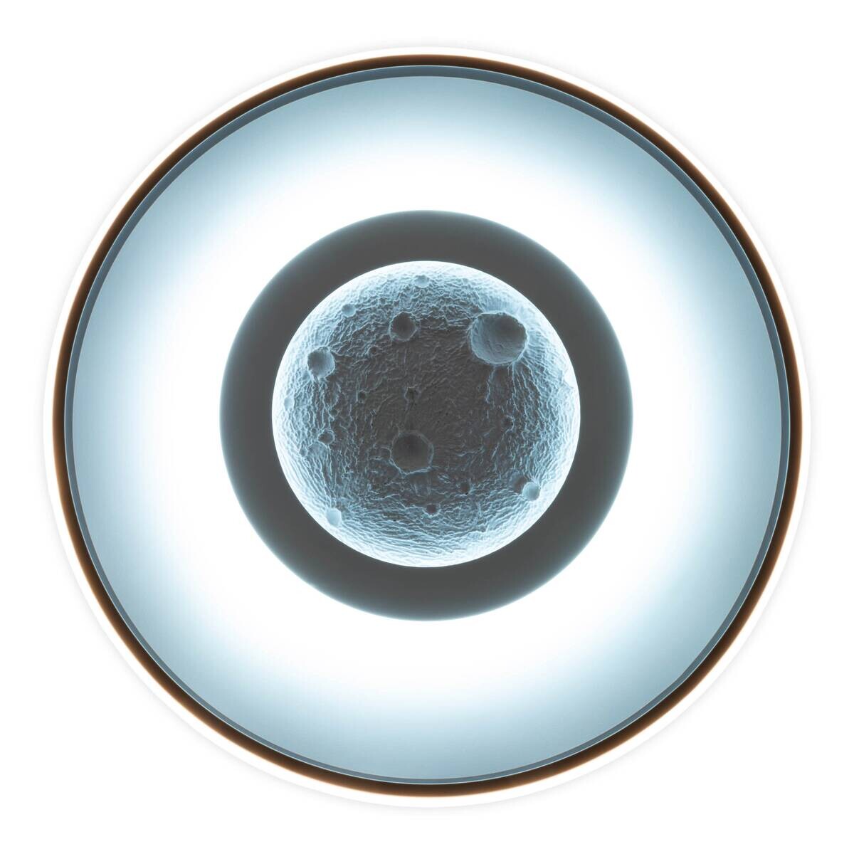 Näve Leuchten Deckenleuchte weiß Metall Kunststoff B/H/T: ca. 50x6x50 cm null 3 Brennstellen