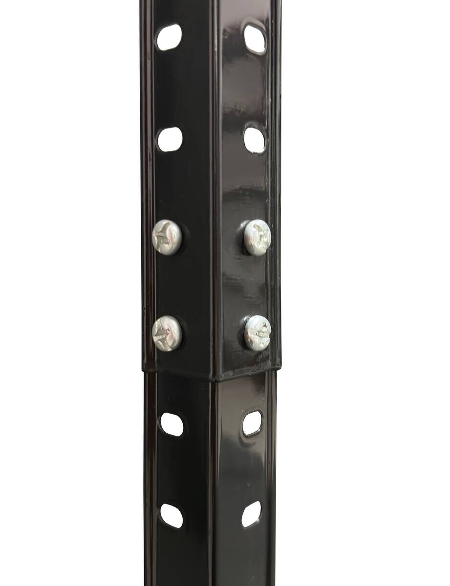 Schraubregal schwarz B/H/T: ca. 75x150x30 cm