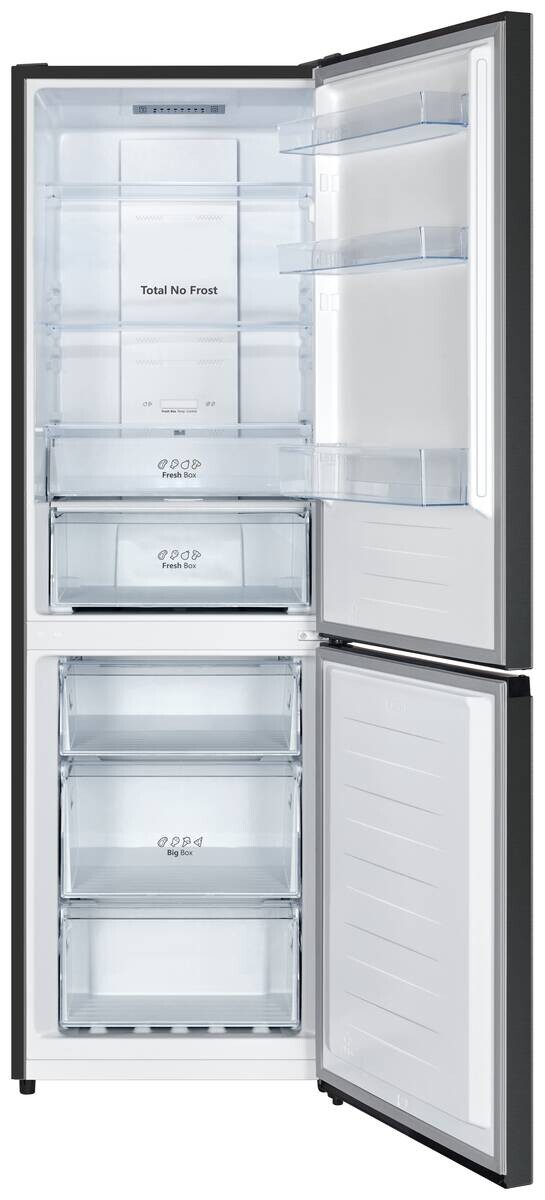 Hisense Kühl-/Gefrierkombination dark Inox B/H/T: ca. 59,5x187,3x59 cm