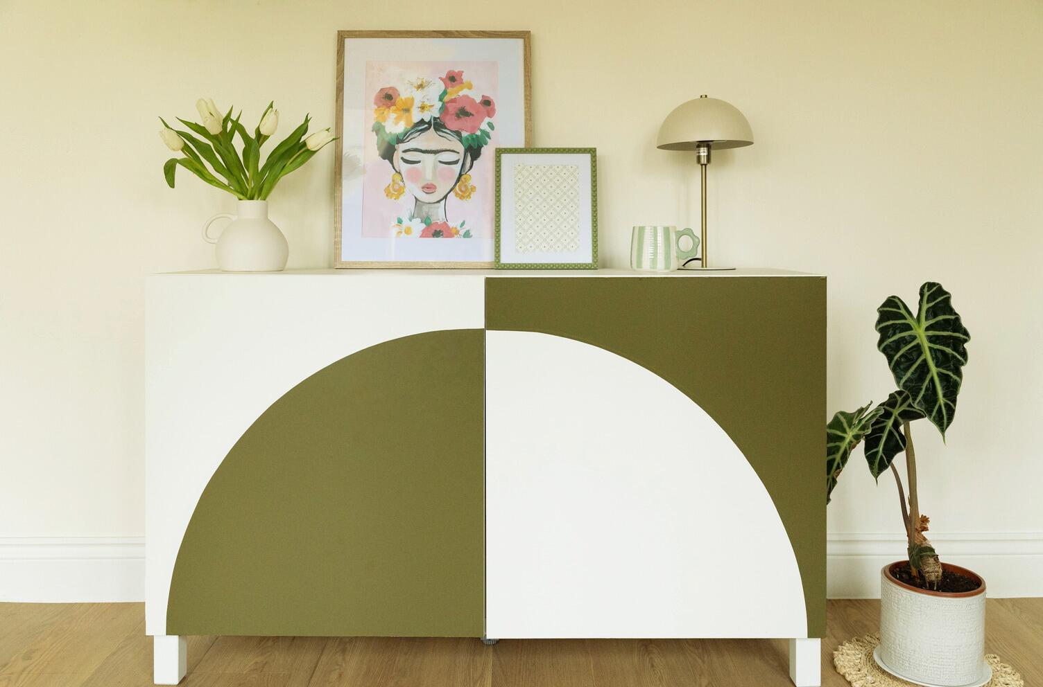 Klebefolie olive B/L: ca. 67,5x200 cm