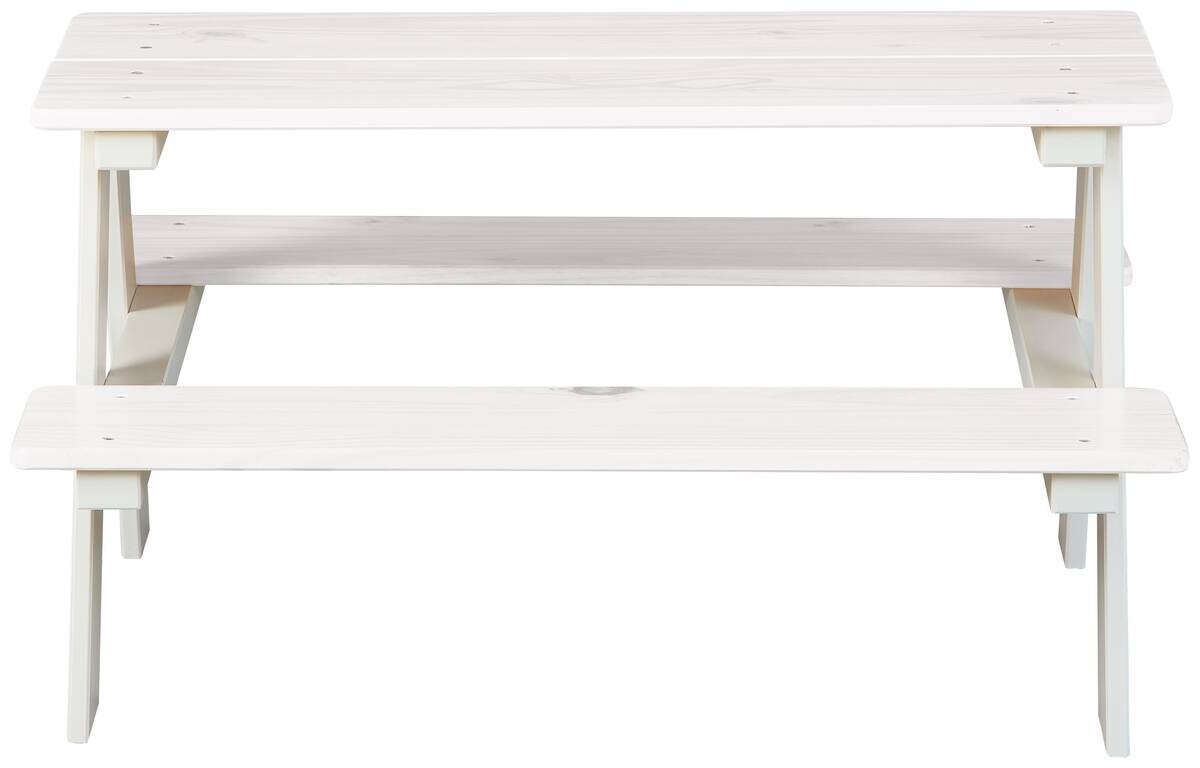 Kinder-Bank HENNING Weiß weiß lackiert B/H/L: ca. 82x50x90 cm