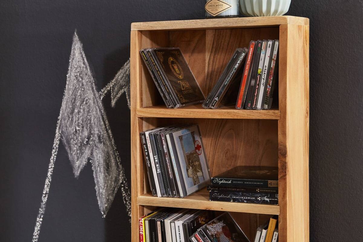 CD Regal natur B/H/T: ca. 30x90x17 cm