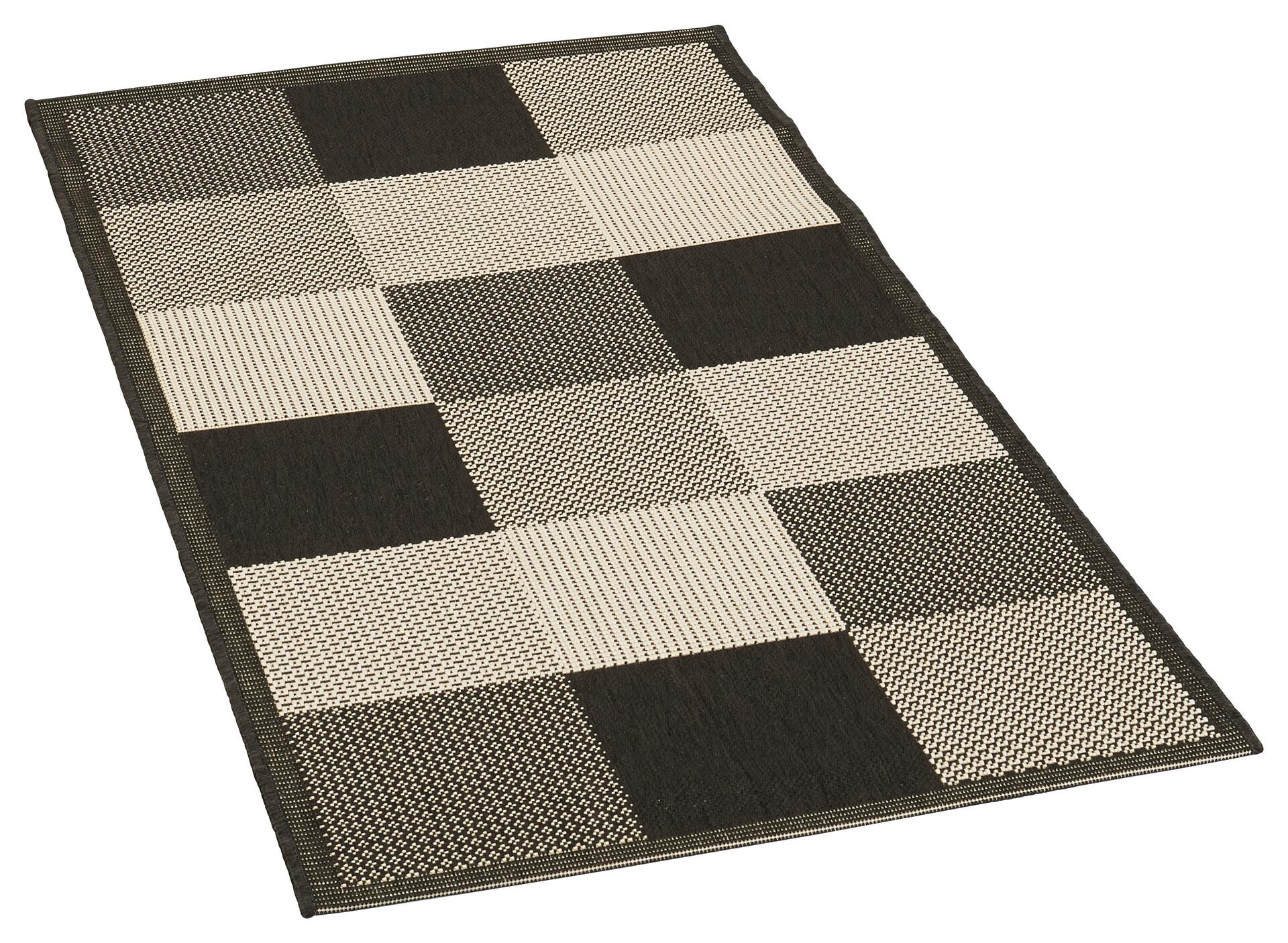 In-/Outdoor-Teppich Ambiente schwarz B/L: ca. 80x150 cm