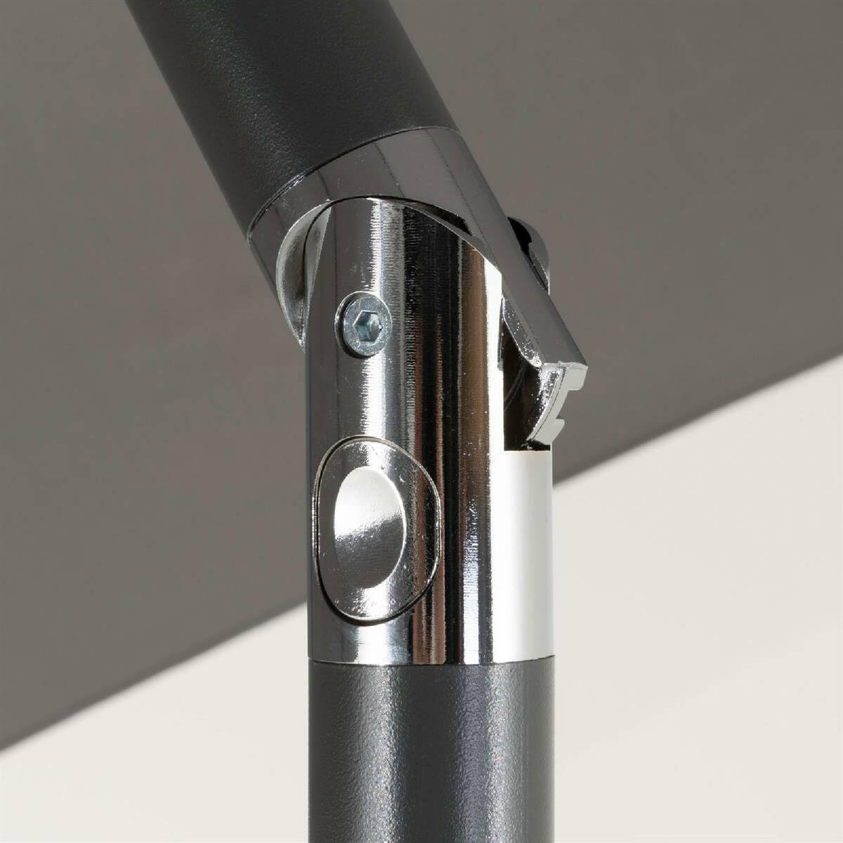 VCM Sonnenschirm anthrazit Polyester-Mischgewebe H/D: ca. 230x290 cm