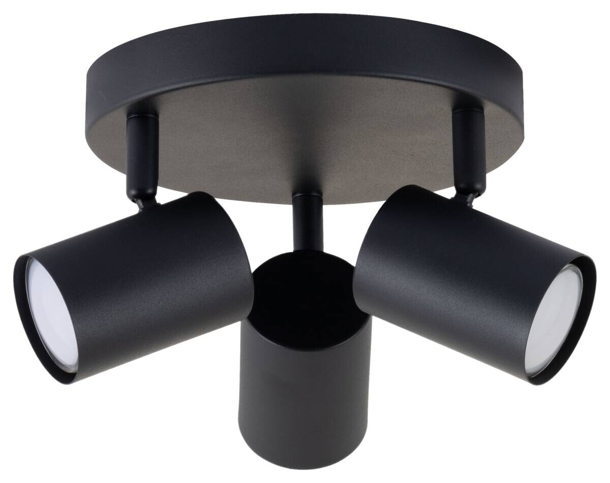 POCOline Spotbalken Thanina schwarz Metall H/D: ca. 12x27,5 cm GU10 3 Brennstellen