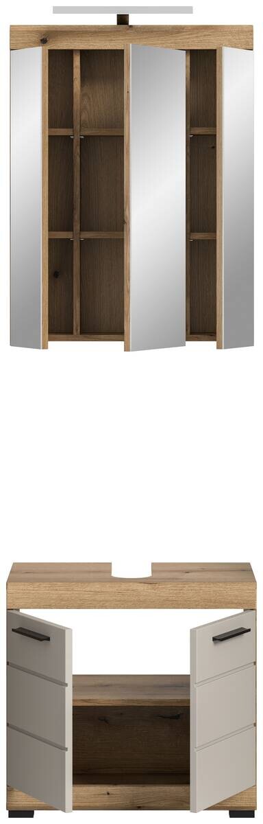 Badezimmer-Set Scout Evoke Oak Nachbildung Kaschmirgrau Nachbildung B/H/T: ca. 60x191x34 cm
