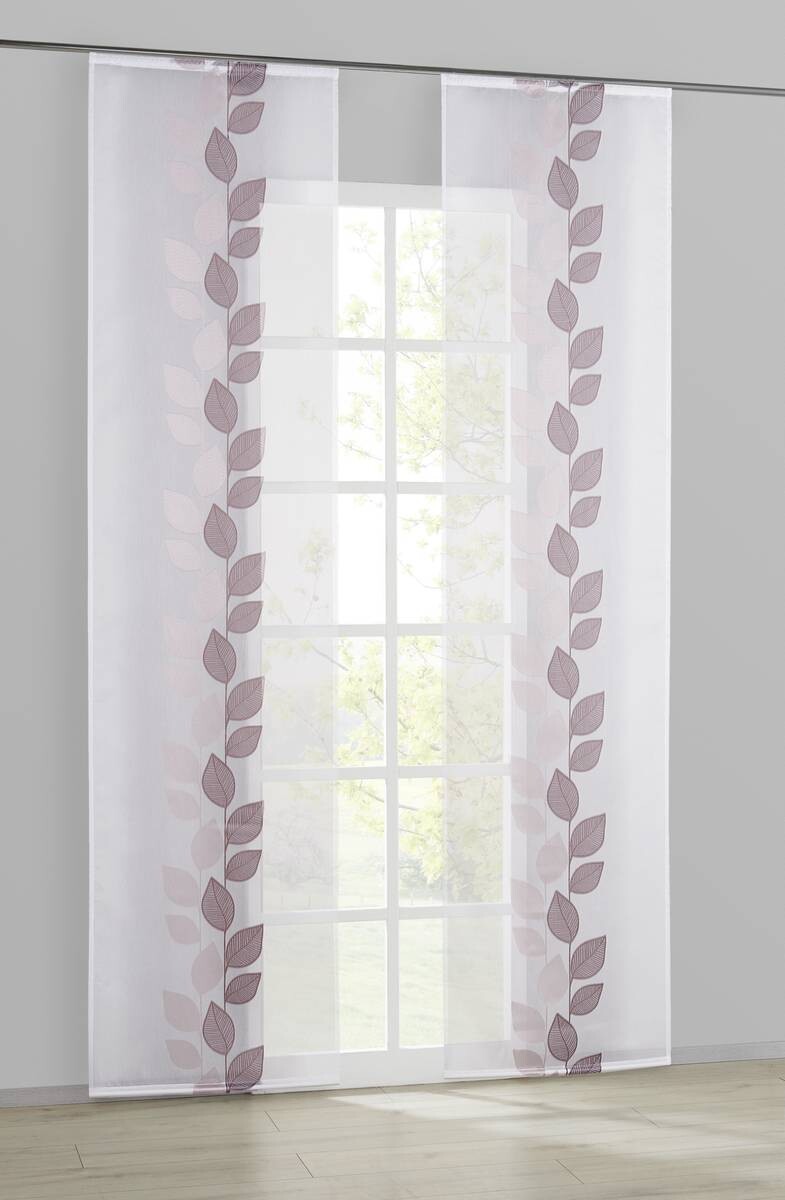 POCOline Schiebevorhang Pantheon rosé B/L: ca. 60x245 cm