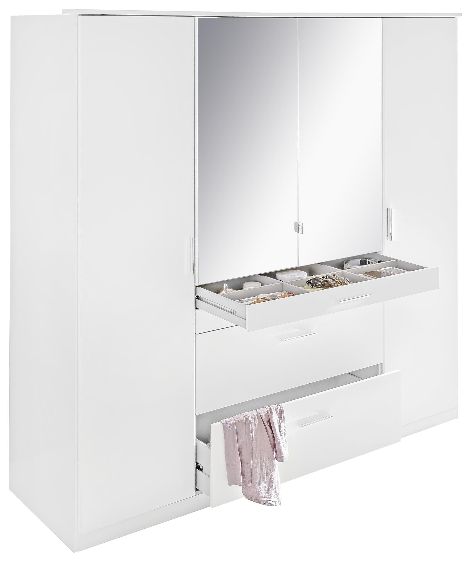 Kleiderschrank Aachen Alpinweiß B/H/T: ca. 180x198x58 cm