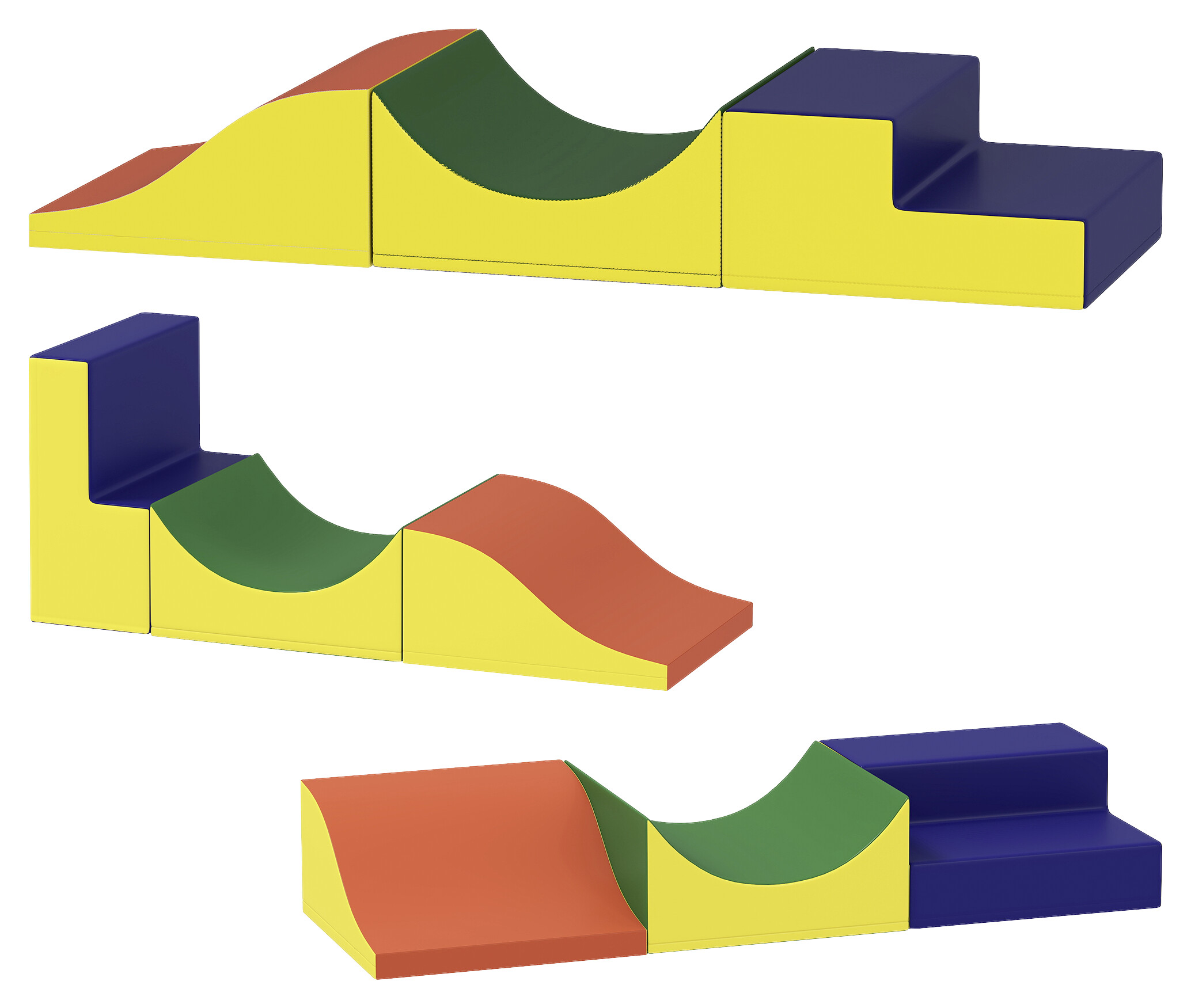 AIYAPLAY Schaumstoffbausteine B/H/L: ca. 45,7x20,3x141 cm