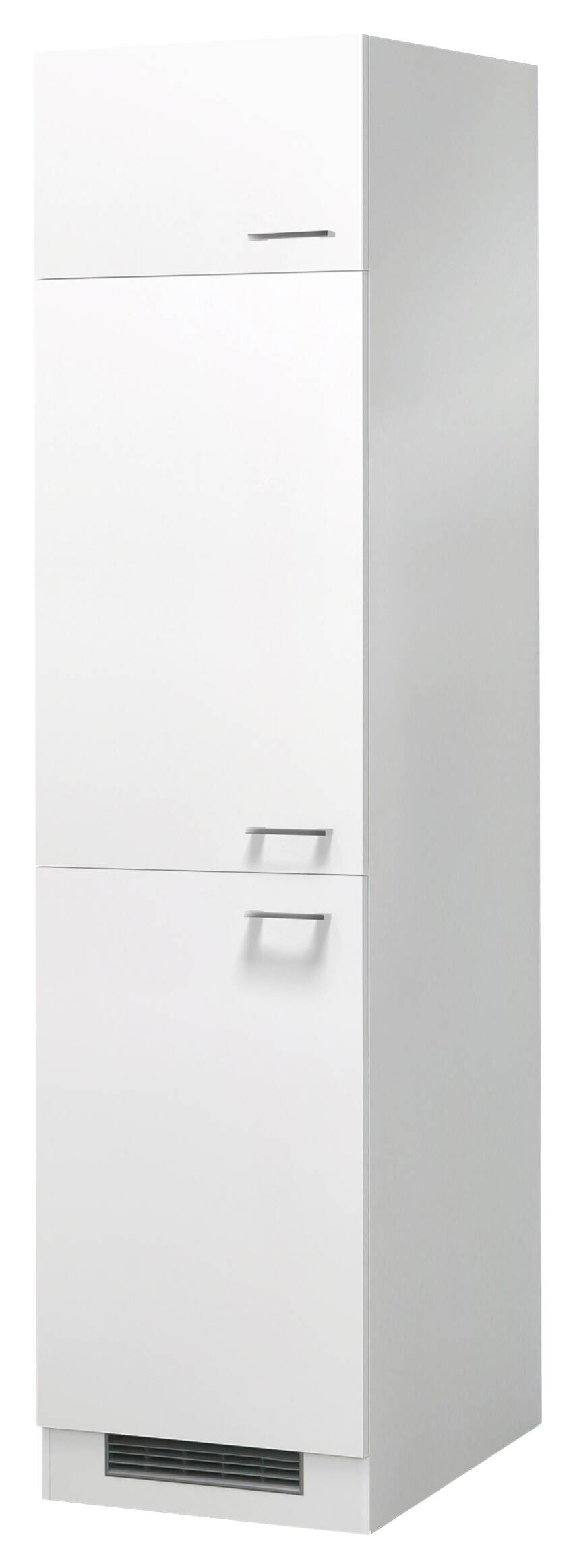 Kühlumbauschrank Lucca weiß matt B/H/T: ca. 60x200x57 cm