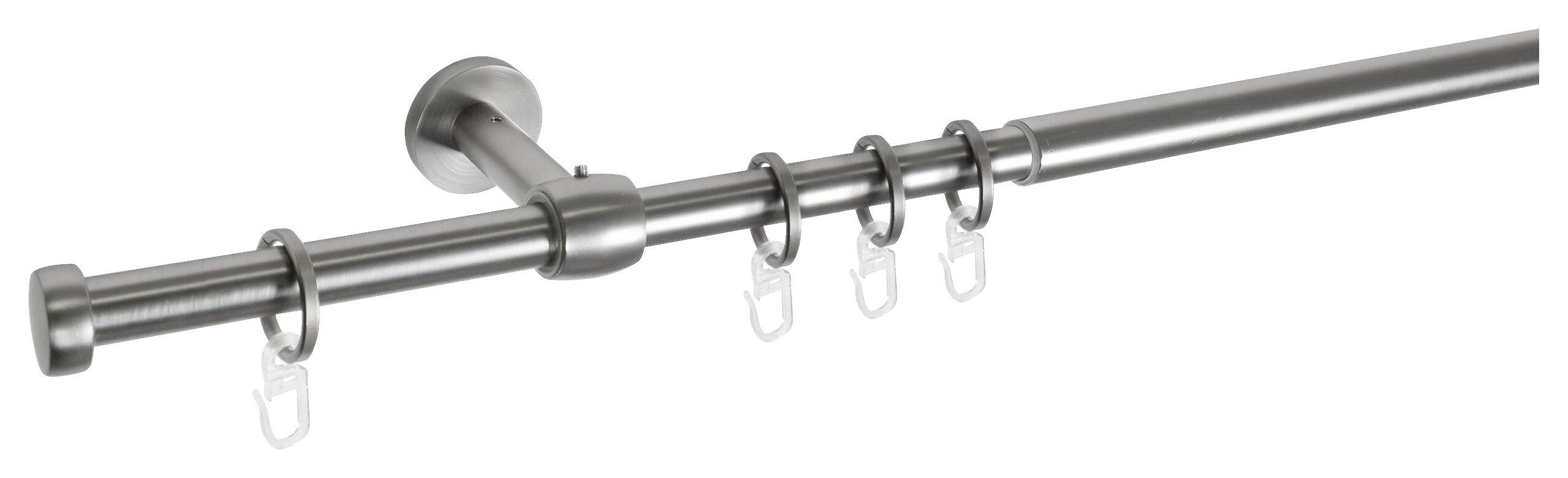 ondeco Stilgarnituren cap-noble Edelstahloptik Metall ausziehbar von ca. 120 bis 210 cm 1.0 Läufe