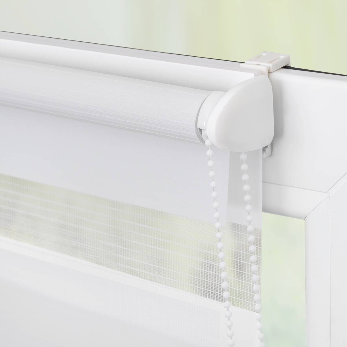 LICHTBLICK Doppelrollo Duo Sterne petrol B/T: ca. 90x150 cm