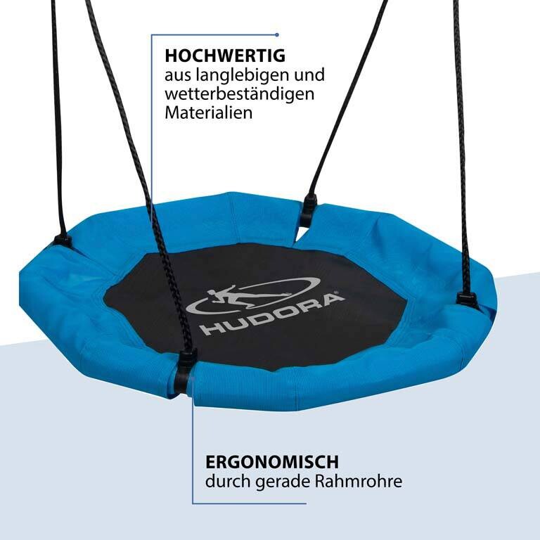 Hudora Nestschaukel Octagon 110 blau B/H/L: ca. 110x10x110 cm