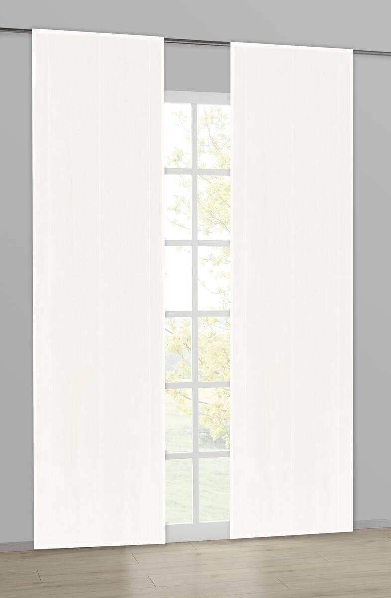 Schiebevorhang Olivia offwhite B/L: ca. 60x245 cm