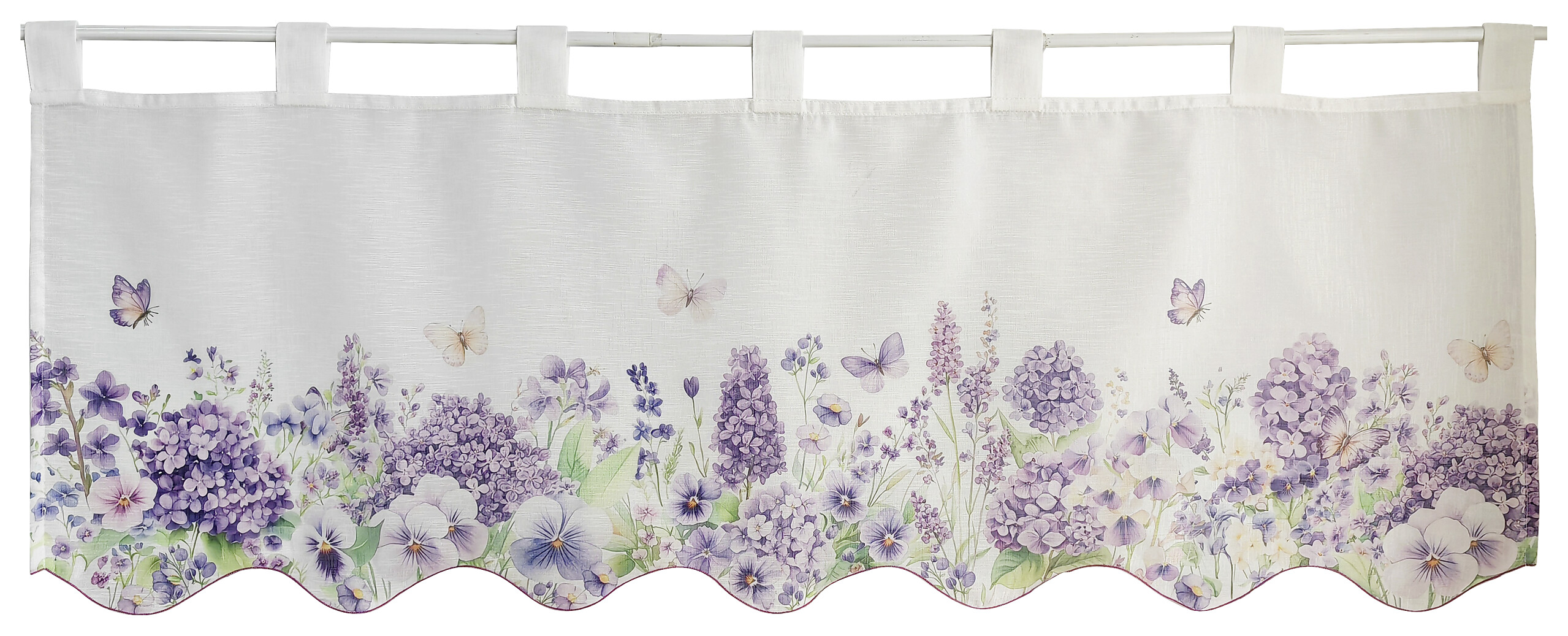 Scheibengardine sortiert B/L: ca. 120x45 cm