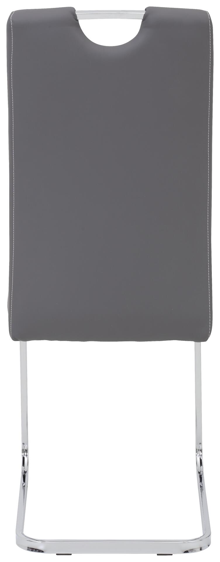 Schwingstuhl Ruby 2er Set grau Kunstleder B/H/T: ca. 44x103x60 cm