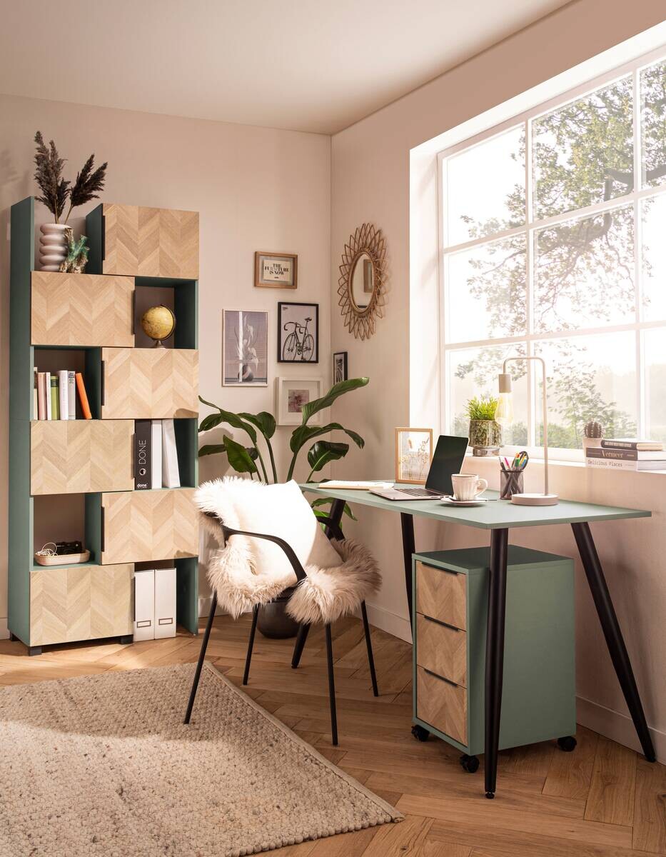 Regal Piazza Pistazie Eiche Nachbildung B/H/T: ca. 78x101,6x34,7 cm