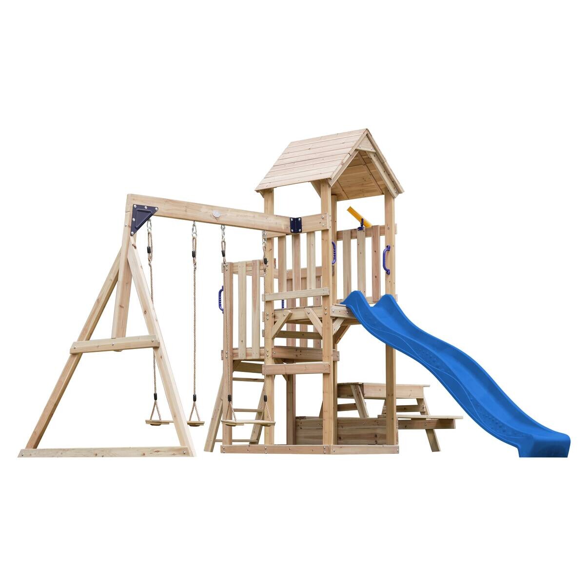 AXI Spielturm Mette blau B/H/L: ca. 366x267x383 cm