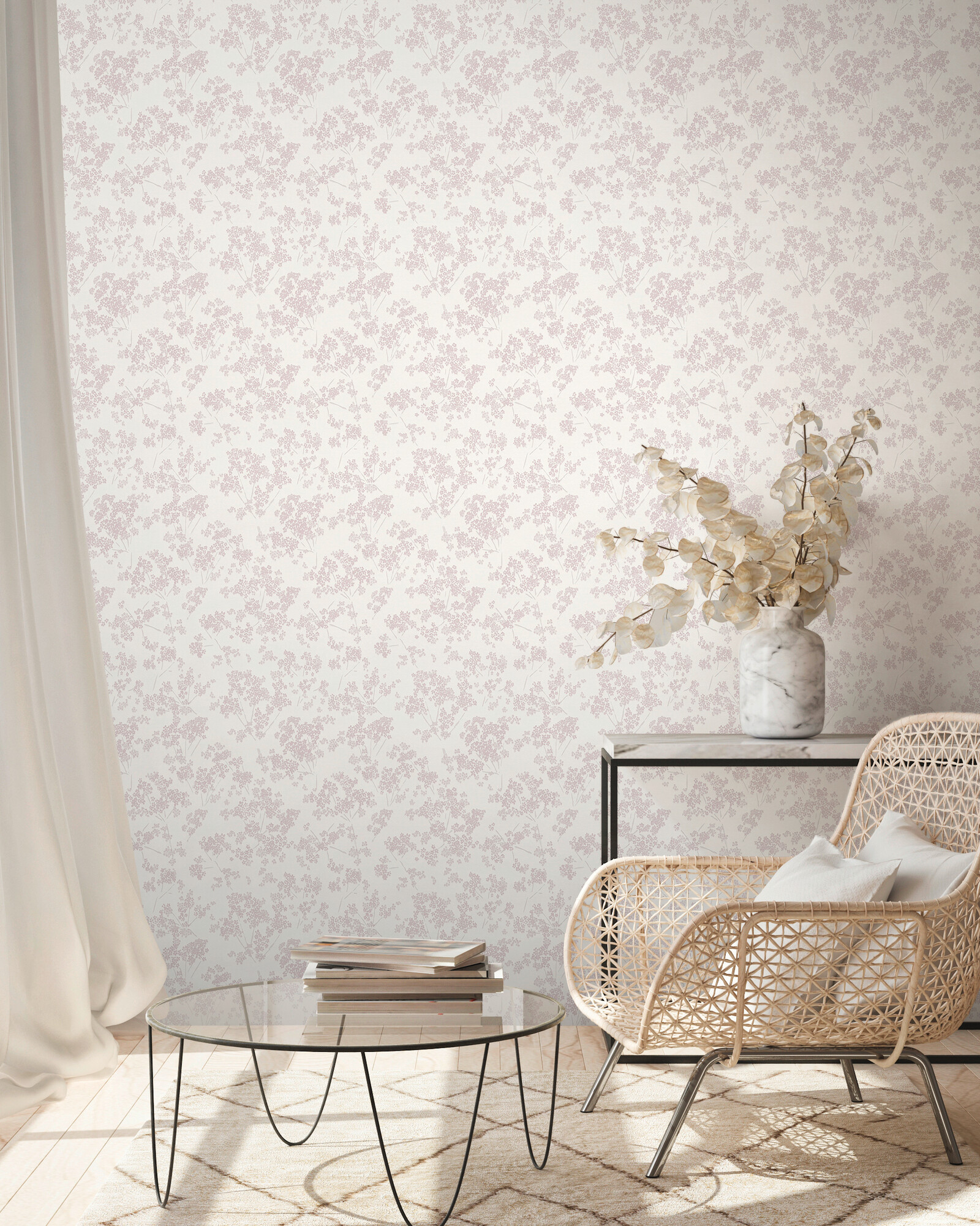 A.S.Creation Vliestapete rosa B/H/D: ca. 53x1005x8,6 cm