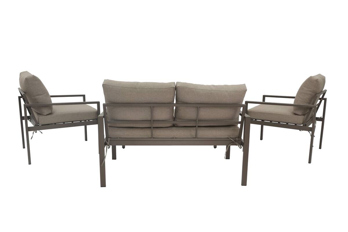 POCOline Gartensitzgruppe Toulouse braun Stahl