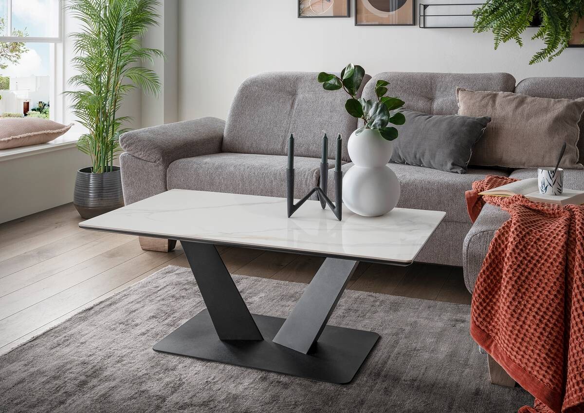 Couchtisch Amelie weiß B/H/T: ca. 110x42x60 cm