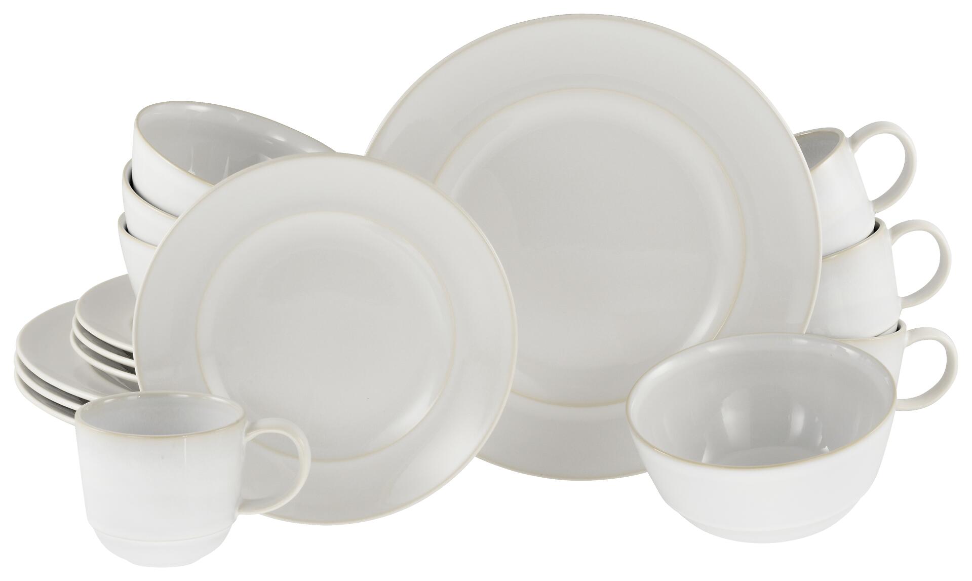 CreaTable Kombiservice ANTIQUE sand Steinzeug 16 tlg.