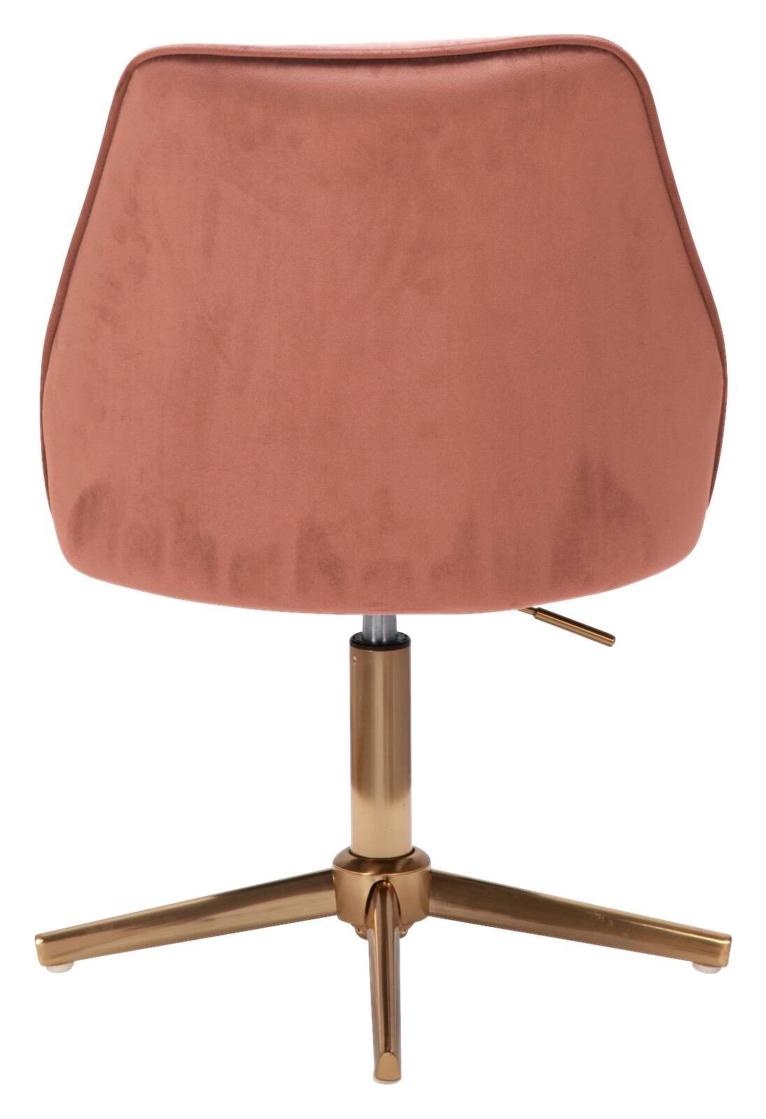 Drehstuhl rosa gold Stoff Eisen