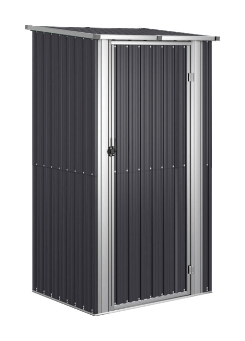 vidaXL Gartenhaus anthrazit B/H/T: ca. 118,5x209,5x97 cm