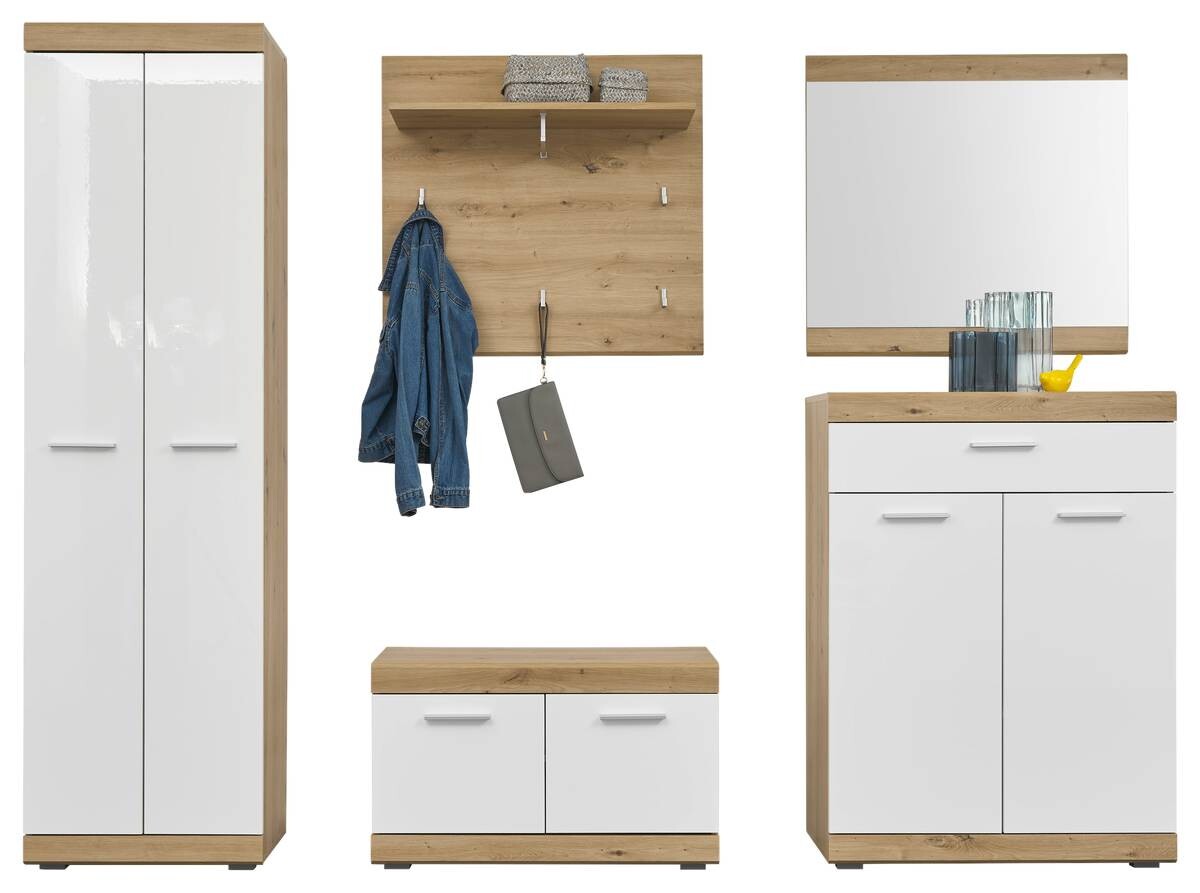 Wandspiegel Nola Eiche Artisan Nachbildung B/H: ca. 80x75 cm