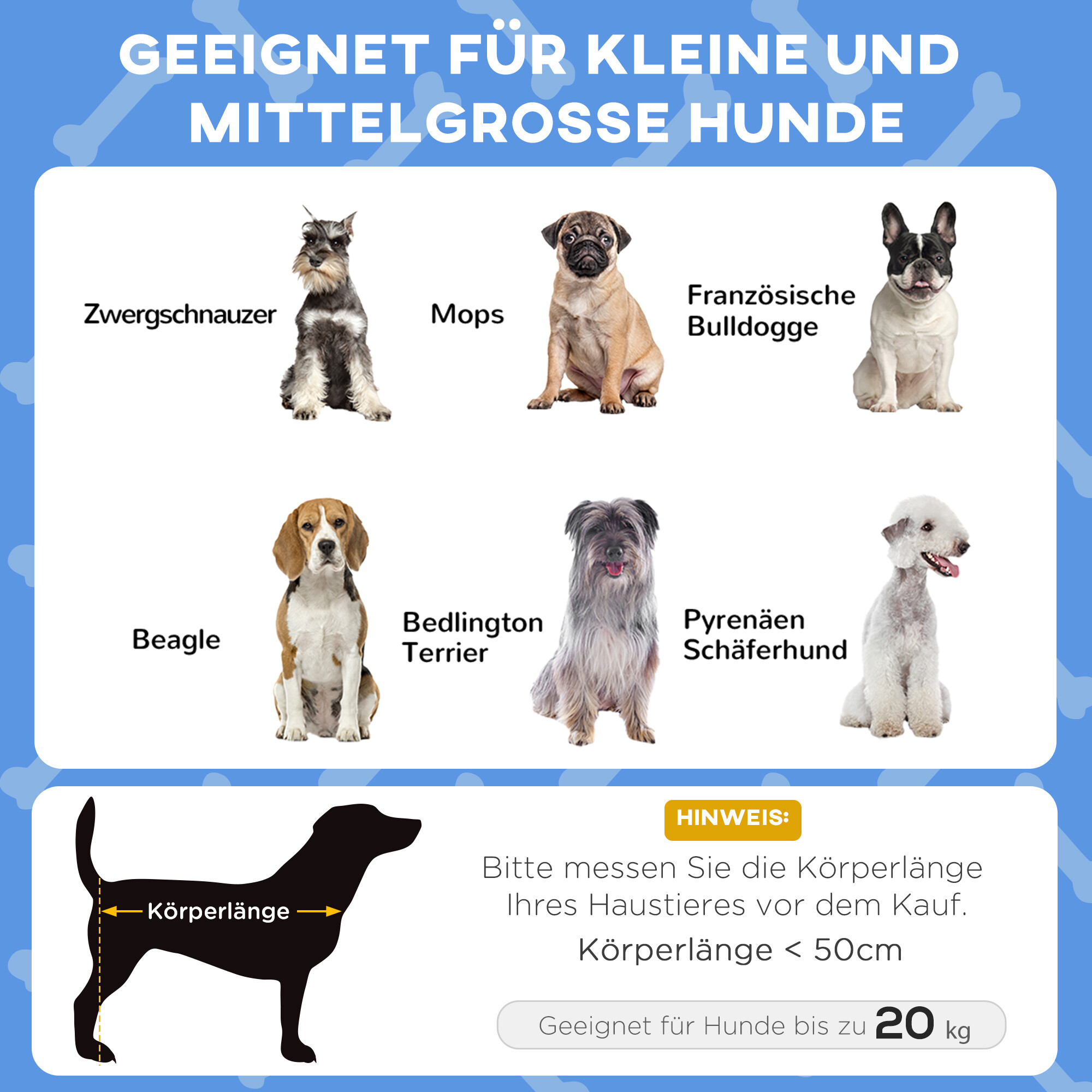 PawHut Erhöhtes Hundebett