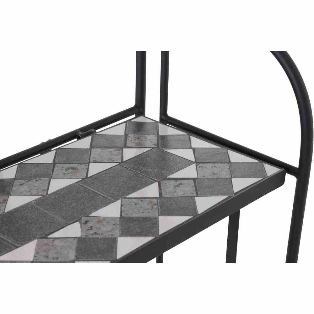 Gardamo Gartenregal COMO schwarz Stahl