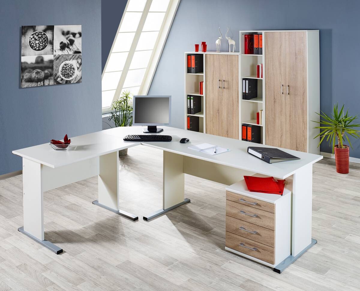 Regal Serie 200 perlweiß B/H/T: ca. 39,3x182,4x34,5 cm