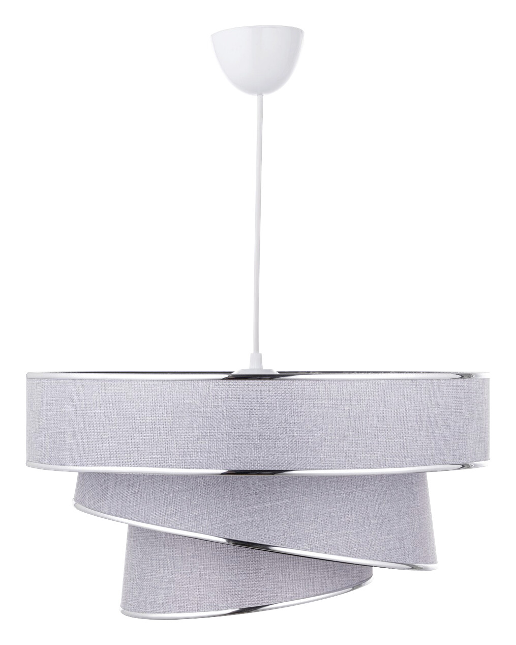 Opviq Pendelleuchte Couper silber grau B/H/T/L/D: ca. 40x72x40x40x40 cm E27 1 Brennstellen